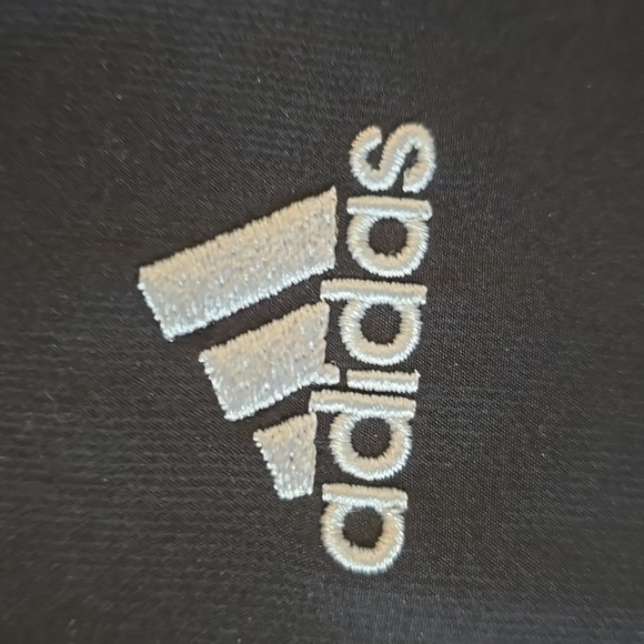 Adidas Black and White Striped Full Zip Track Jacket, Size Large - Picture 11 of 12